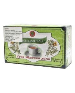 Herbal tea with senna leaves