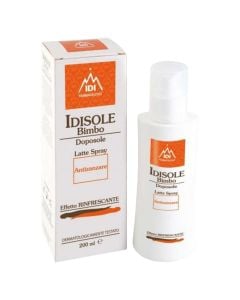 Aftersun milk for kids, for the treatment of the skin after sun exposure, Idisole Latte Doposole