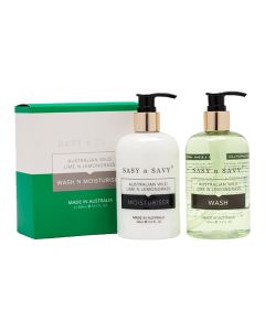 Moisturizing body wash, Sasy 'n' Savy Wash and Moisturizer.