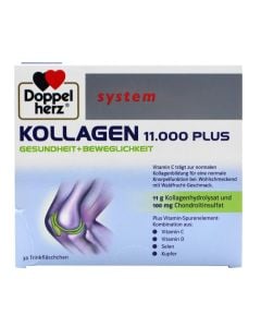 Nutritional supplement for bone and muscle maintenance, DoppelHerz Collagen 11000
