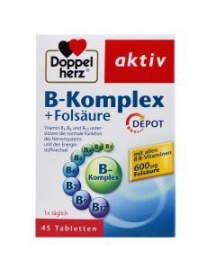 Nutritional supplement with B vitamin complex and folic acid, DoppelHerz