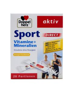 Nutritional supplement, DoppelHerz Sport, which increases physical activity.