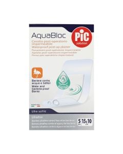 Plaster, 10x15 cm, AquaBloc Pic Solution, 5 pieces