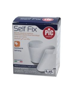 Elastic bandage with dimensions of 6 cm X 4 m, 12 pieces