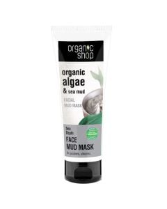 Purifying face mask, with seaweed and mud from the depths of the sea, Organic Shop, 75 ml