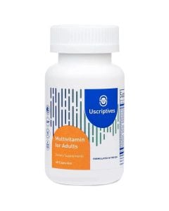 Nutritional supplement with multivitamins for adults, MultiVitamin Adult, 60 capsules