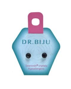 Hypoallergenic metal earrings, with Swarovski® crystals, Dr. Biju