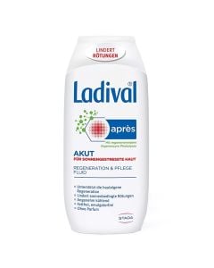 Serum for skin treatment after sun exposure, Ladival