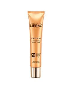 Sun protection fluid, with moisturizing, anti-wrinkle and anti-brown-spots effect, Lierac Sunissime SPF 50