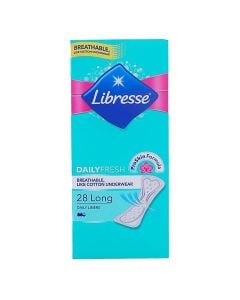 Sanitary napkins, Libresse, Daily Fresh Long, 28 pieces